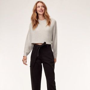 Aritzia Wilfred Free Lolan Sweater Heather Birch